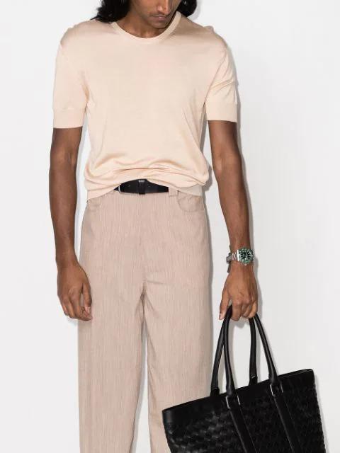 SAINT LAURENT Gym Low Logo-print Leather Sneakers In White