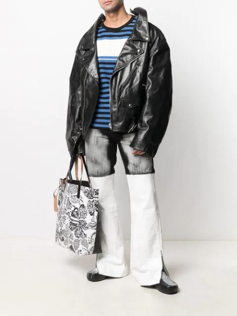 MARNI Textured-leather Clog Slippers In Black