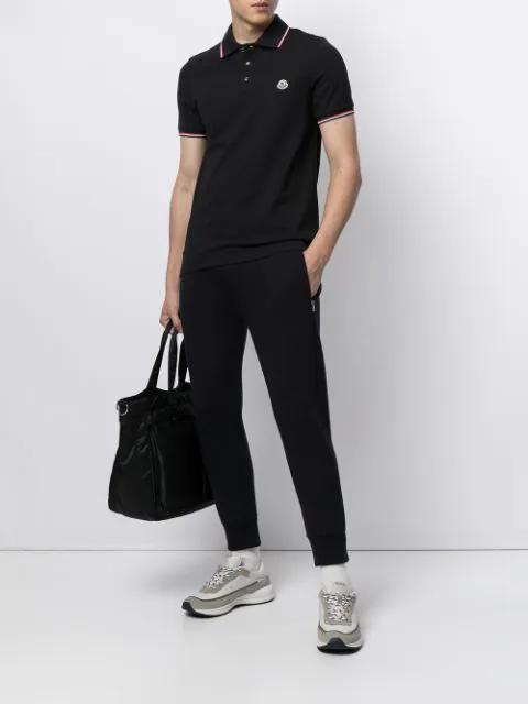 MONCLER This Polo Shirt Features A Timeless Design That Transcends The Seasons In Black