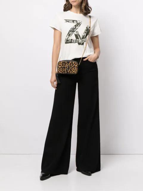 FRAME Le Slim Palazzo Wide Leg Jeans In Black