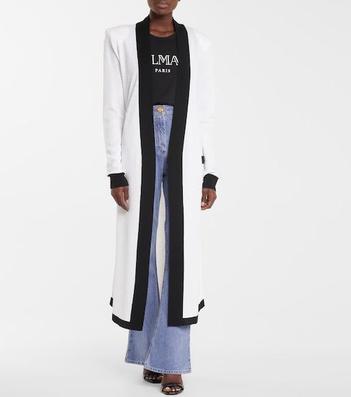 BALMAIN Logo-print Sleeveless T-shirt In Schwarz