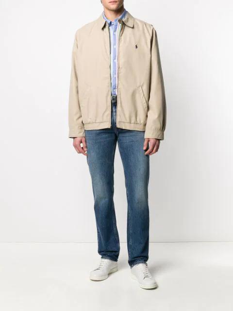 POLO RALPH LAUREN Bi-swing Lightweight Zipped Jacket In Black