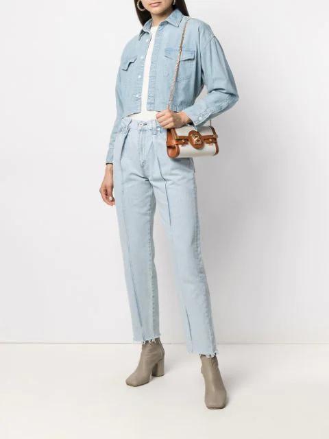 BALMAIN Silk Shirt With Padded Shoulders In White