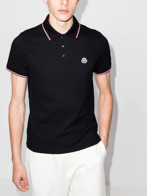 MONCLER This Polo Shirt Features A Timeless Design That Transcends The Seasons In Black