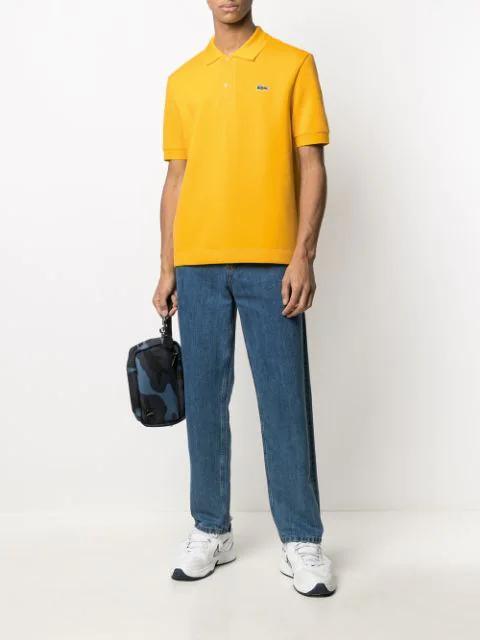 LACOSTE Classic Fit Short Sleeve Pique Polo Shirt In Light Yellow