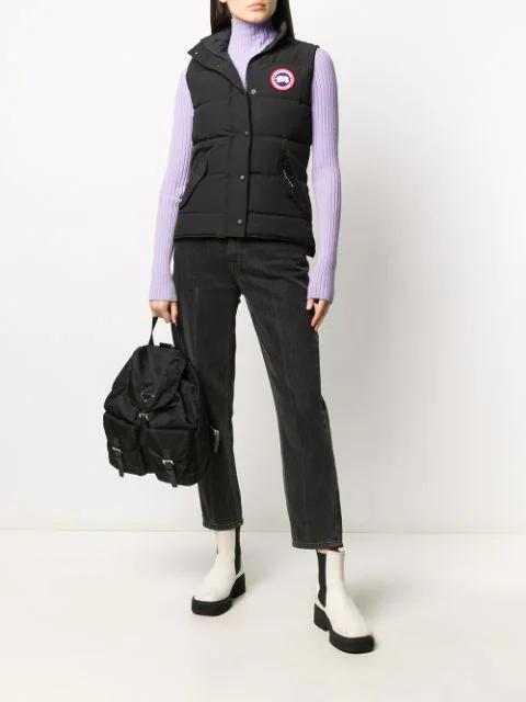 CANADA GOOSE Black Nylon Freestyle Vest