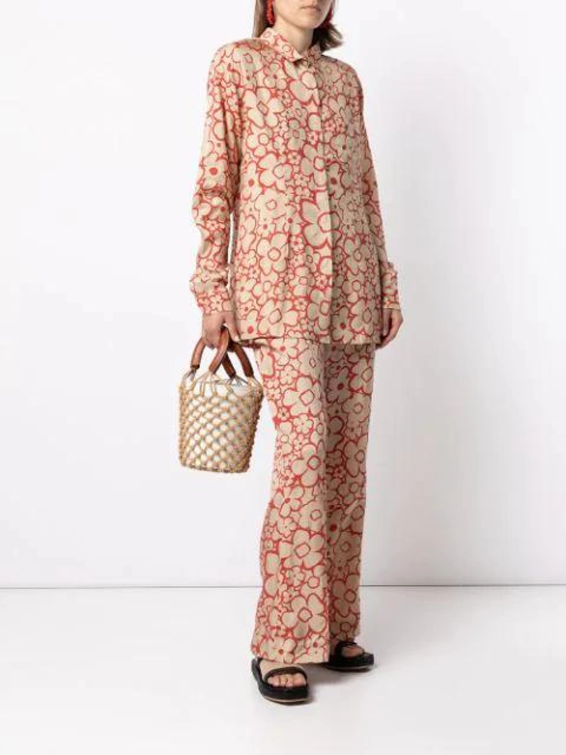 Farfetch's Post | Wearing: Bambah Daisy Print Shirt In Red