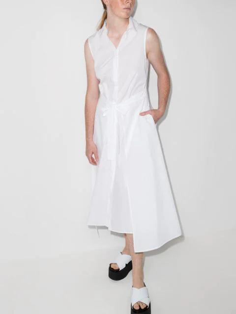 MARNI Crisscross Leather Wedge Platform Sandals In White