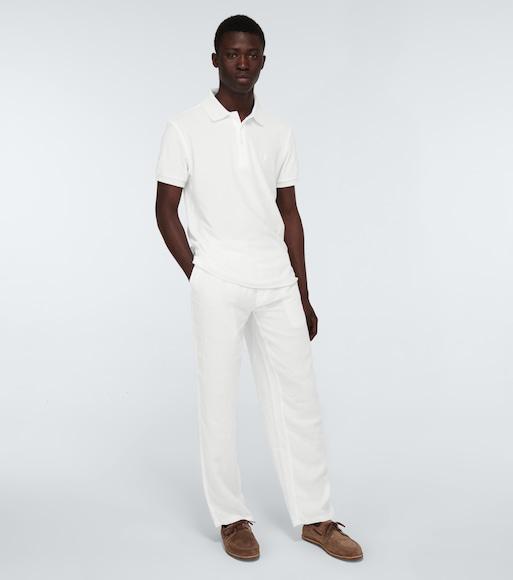 VILEBREQUIN Drawstring Straight-leg Trousers In White