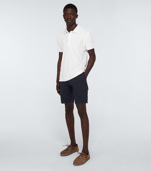 VILEBREQUIN Terry Cotton Pacific Polo Shirt In White
