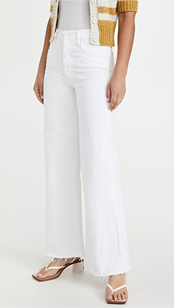 MOTHER The Weekender Fray Jeans In White