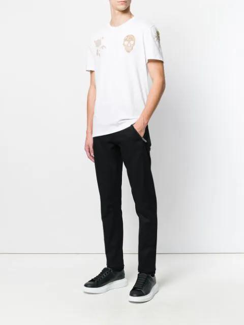 ALEXANDER MCQUEEN Oversized Sneakers In Black And White Leather