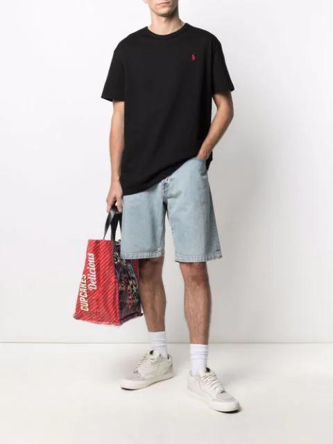 POLO RALPH LAUREN Black Cotton T-shirt With Logo