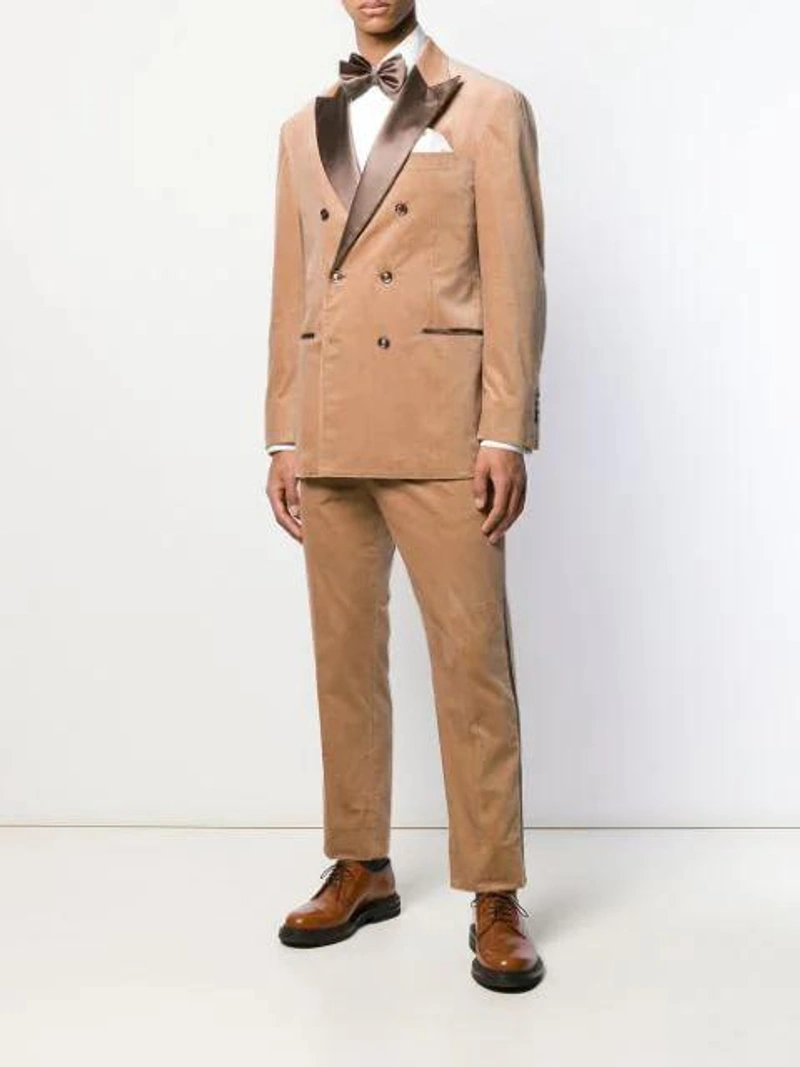 Farfetch's Post | Wearing: Brunello Cucinelli Pleated Front Shirt In White; Brunello Cucinelli Ribbed Socks In Ci226; Brunello Cucinelli Corduroy Two In Neutrals