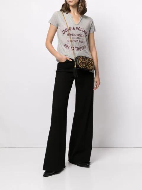 FRAME Le Slim Palazzo Wide Leg Jeans In Black