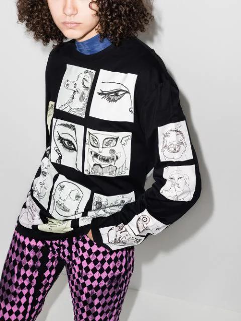 DR. MARTENS Womens Clarissa Ii Quad Leather Platform Sandals In Black