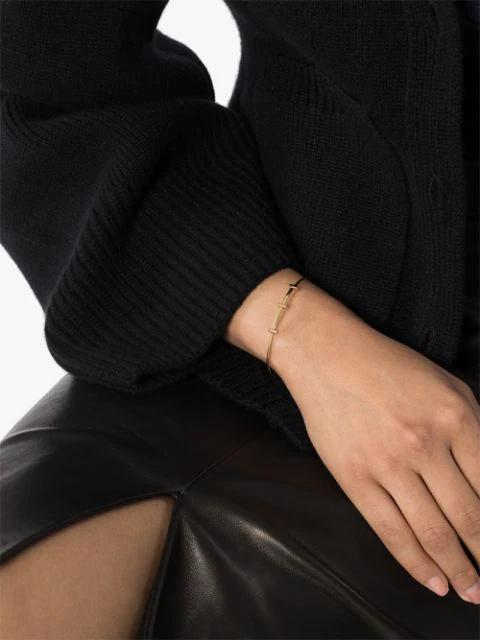 KHAITE Scarlet Knitted Cardigan In Blue