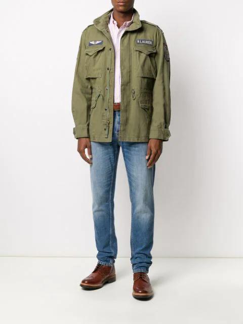 POLO RALPH LAUREN The Iconic Military Jacket With Logo In Green