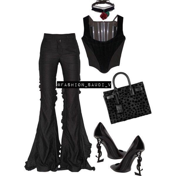 SAINT LAURENT Tribute Nu Pieds Embossed Croc Flat Sandals In Black