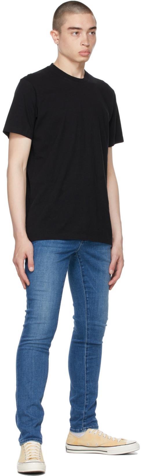 FRAME Logo T-shirt Noir Cotton