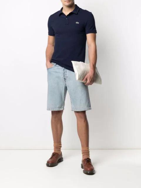 LACOSTE Slim Fit Core Polo In Navy