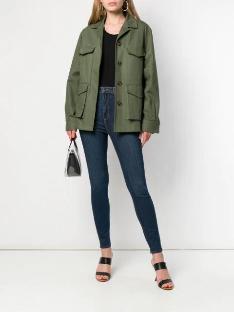 L'AGENCE Ressi Crew Neck T-shirt In Black