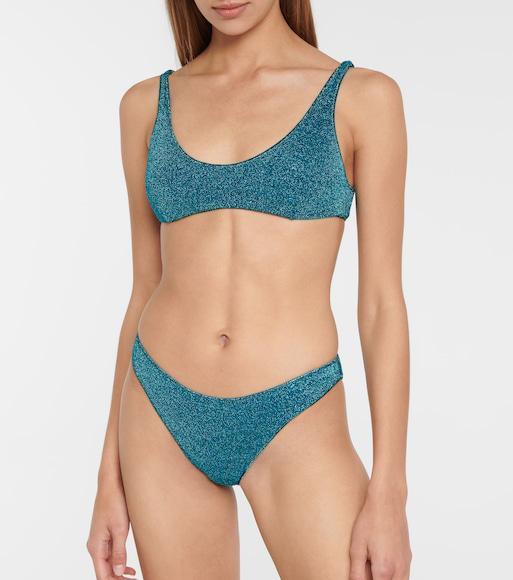 GIANVITO ROSSI Calypso Leather Thong Sandals In Black