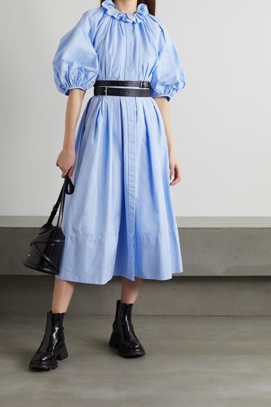 ALEXANDER MCQUEEN Black The Curve Small Leather Cross Body Bag