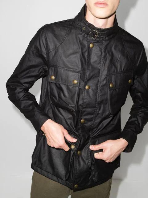 BELSTAFF Trailmaster Waxed Jacket Black