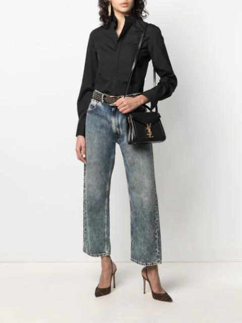 ISABEL MARANT ÉTOILE Plalia Pleated Black Blouse