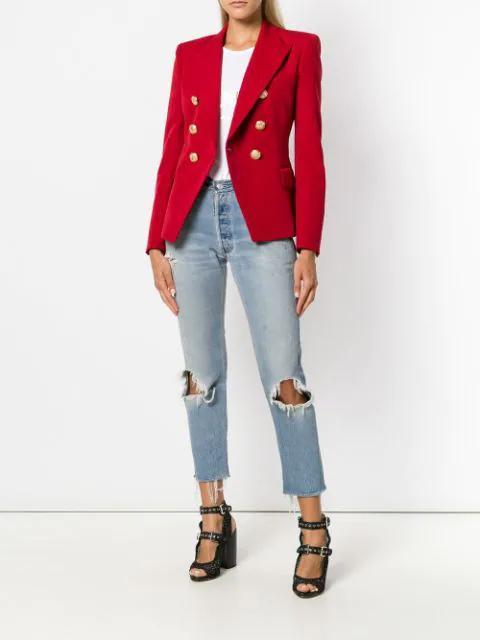 BALMAIN Logo-print Sleeveless T-shirt In White