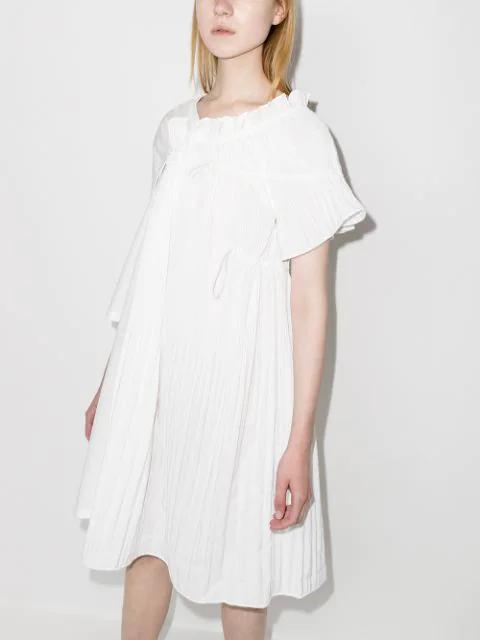 MARNI Crisscross Leather Wedge Platform Sandals In White