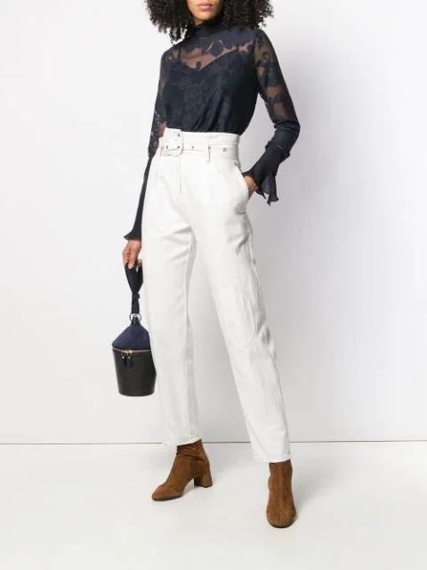 AQUAZZURA Camel Brown Saint Honore 50 Suede Ankle Boots