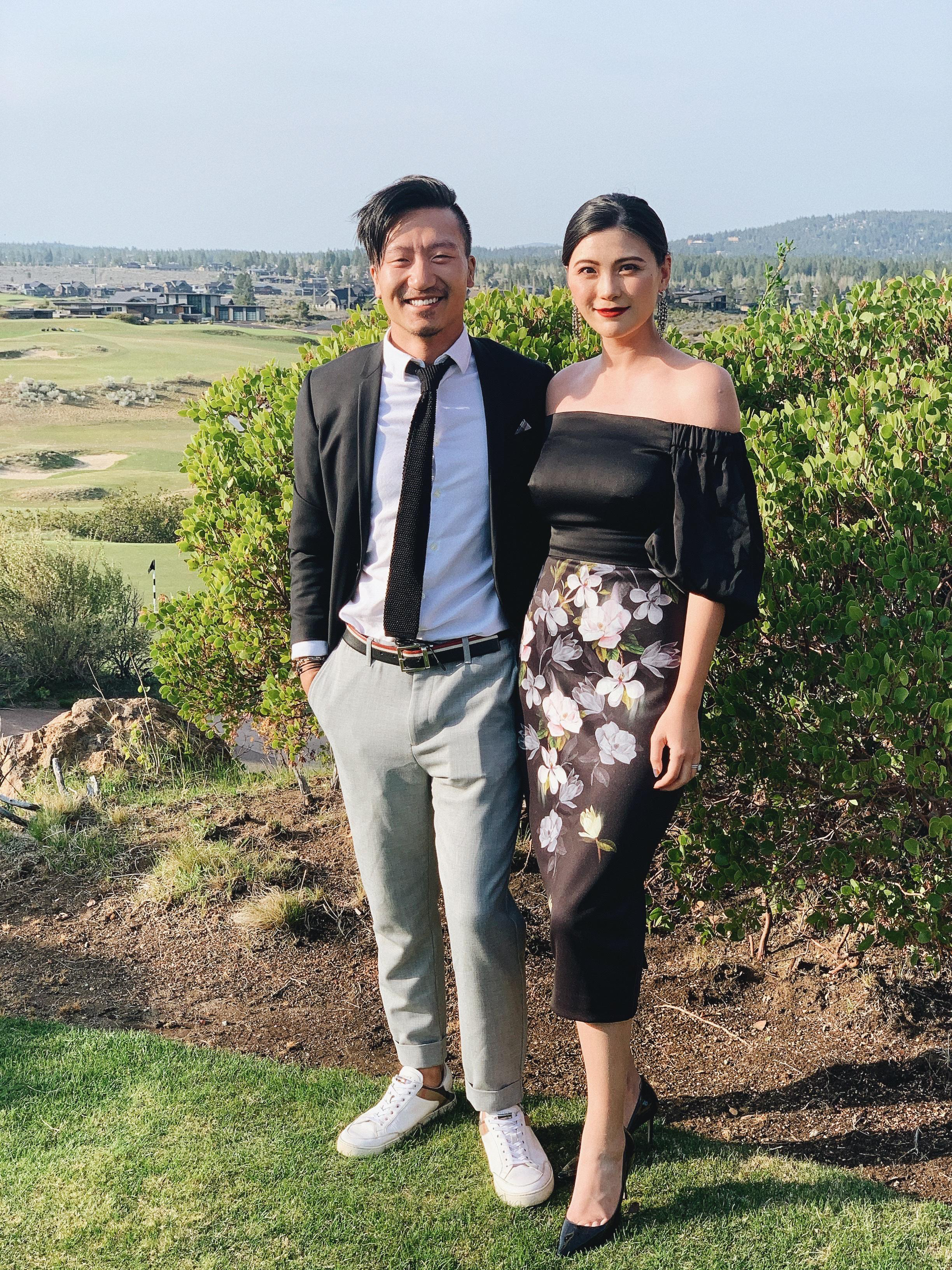 TED BAKER Opal Bardot Satin Midi Dress In Black