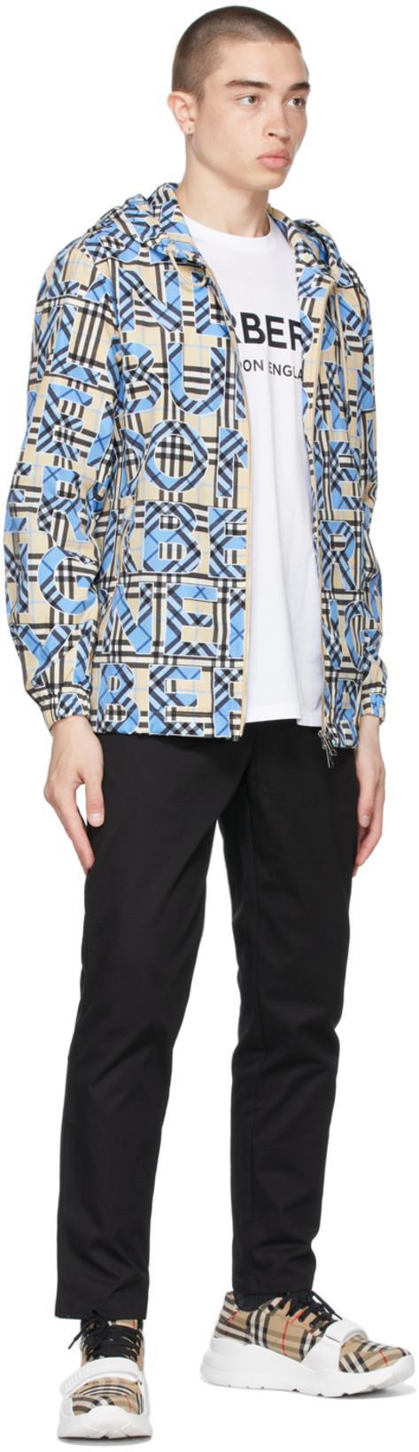 BURBERRY Logo Print Cotton Oversized T-shirt In White