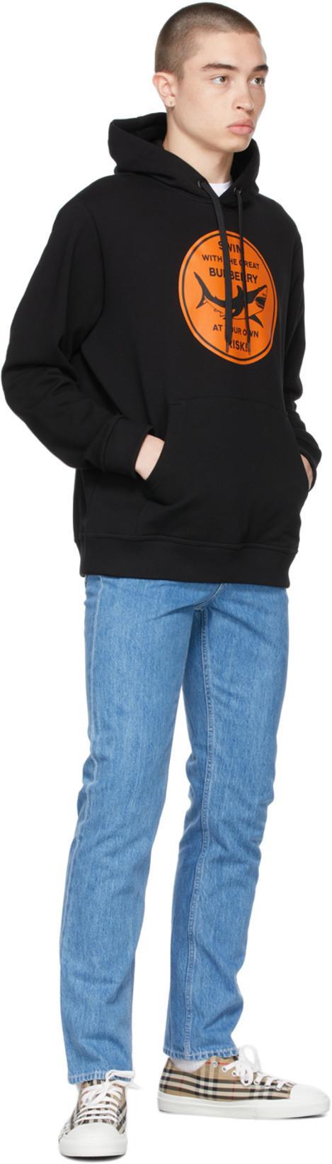 BURBERRY Logo Print Cotton Oversized T-shirt In White