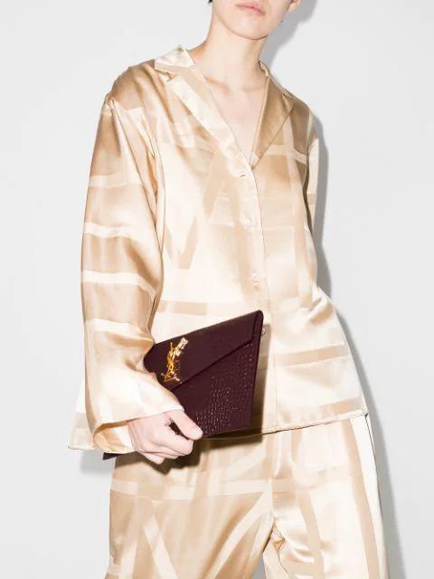 SAINT LAURENT 11cm Heel Open Toe Patent Leather Sandals In Black