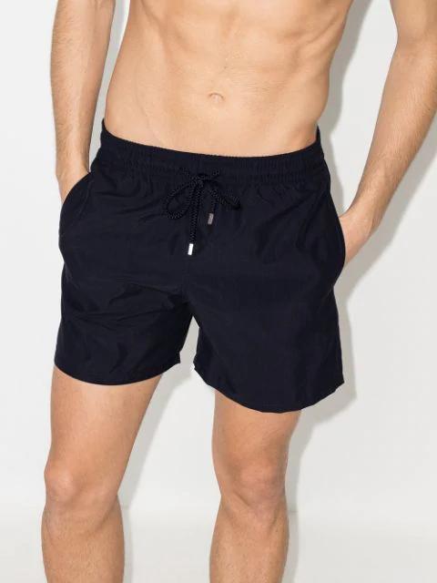 VILEBREQUIN Recycled Nylon Swim Shorts With Elastic Waistband In Blue