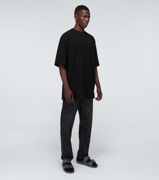 BALENCIAGA Mallorca Stylish Simplicity Casual Black Slippers