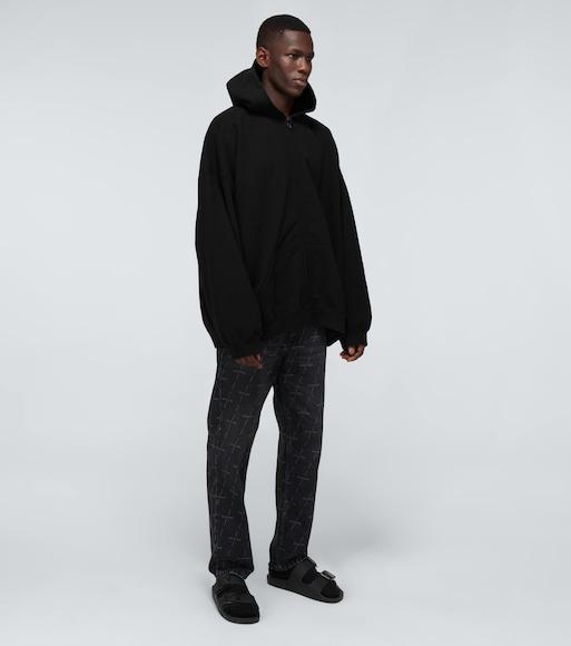 BALENCIAGA Mallorca Stylish Simplicity Casual Black Slippers