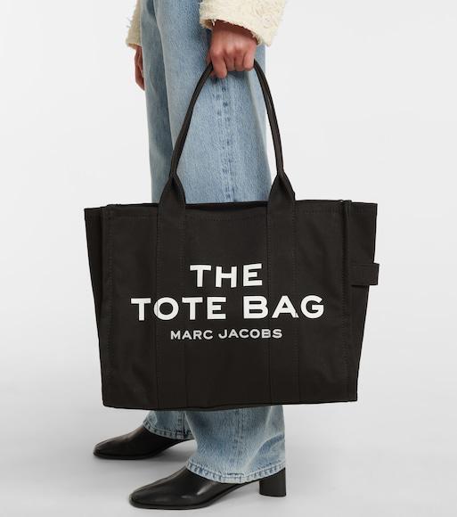 MARC JACOBS Small Canvas Logo Tote Bag In Black