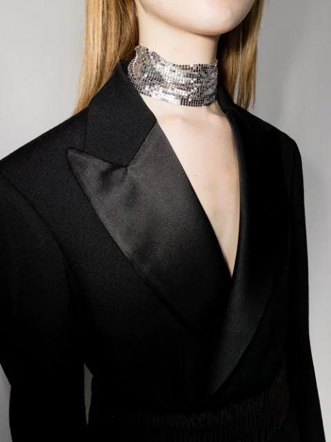 SAINT LAURENT 11cm Heel Open Toe Patent Leather Sandals In Black