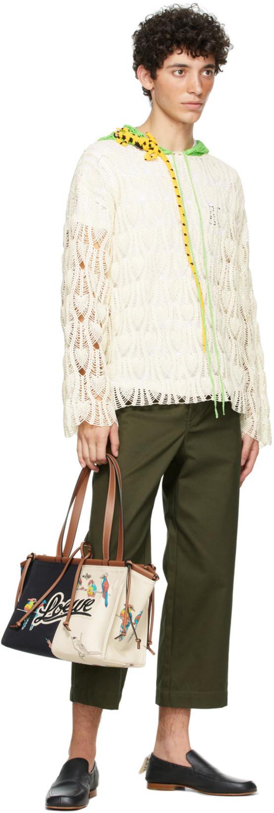 LOEWE Slim-fit Logo-embroidered Cotton-jersey T-shirt In White