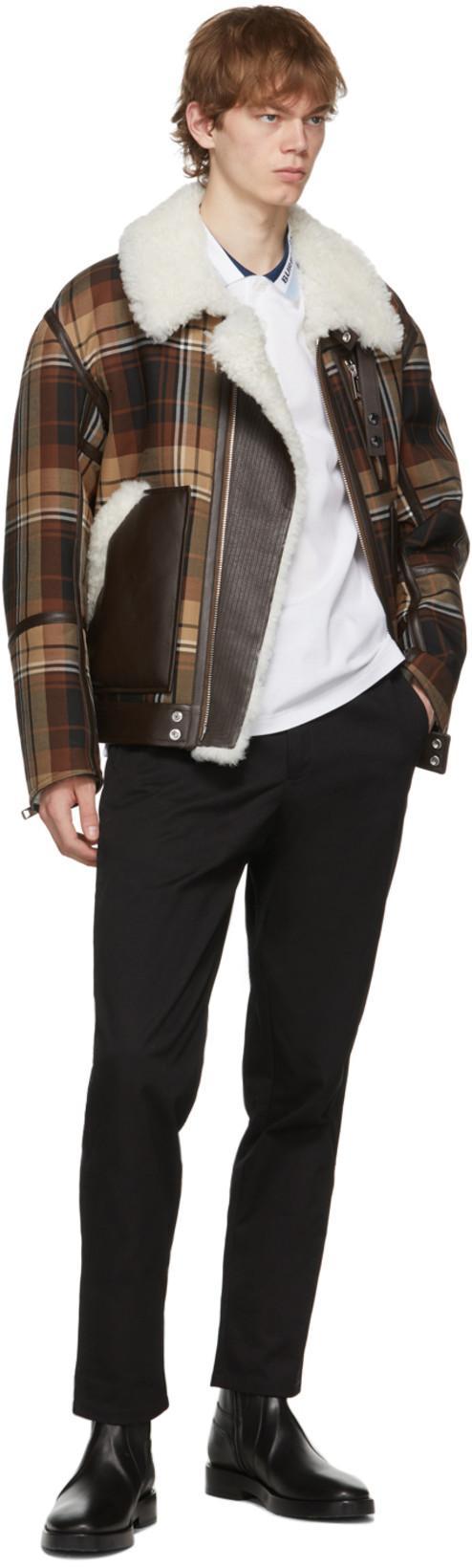 BURBERRY Porthole Detail Panelled Leather Boots In Black