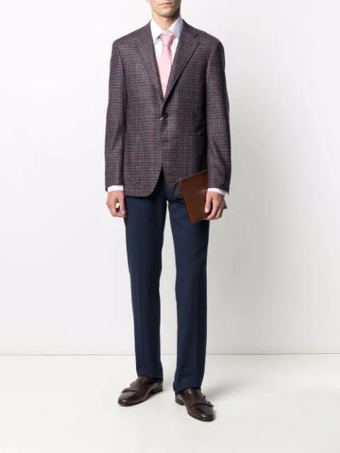 GUCCI Logo-plaque Gg Motif Tie In Pink