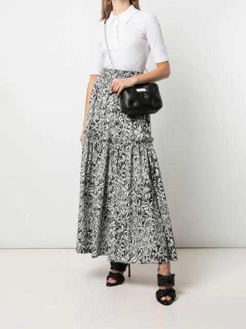 ROSETTA GETTY Short-sleeve Cotton Polo Shirt In White