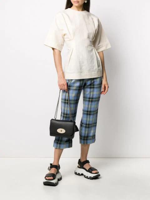 MULBERRY Lily Convertible Leather Shoulder Bag In Glossy Goat Black
