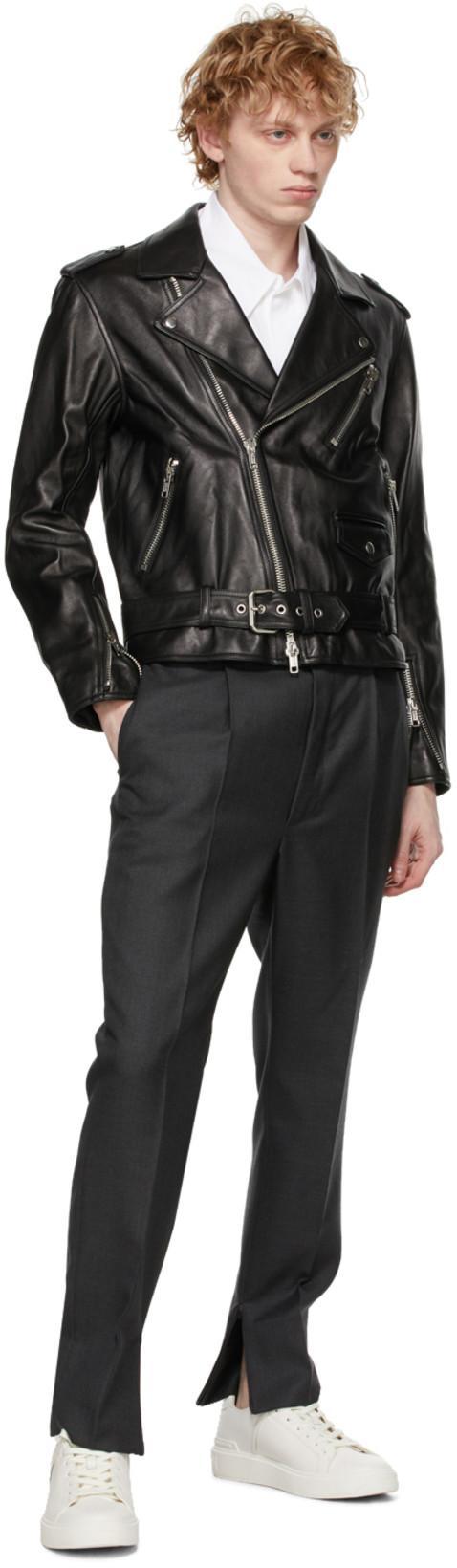 BALMAIN B-court White Low Top Sneakers With Logo Patch On The Tongue In Leather Man In Multi