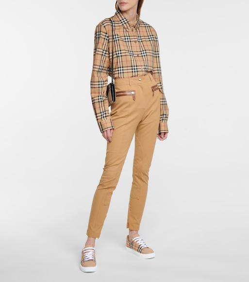 BURBERRY New Albridge Check Low-top Sneakers In Multi