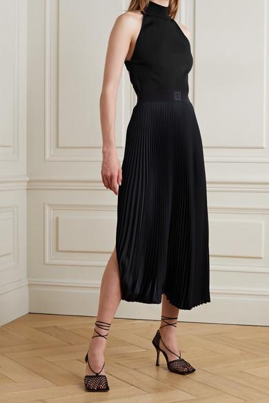 GIVENCHY Halterneck Open-back Jersey Top In Black